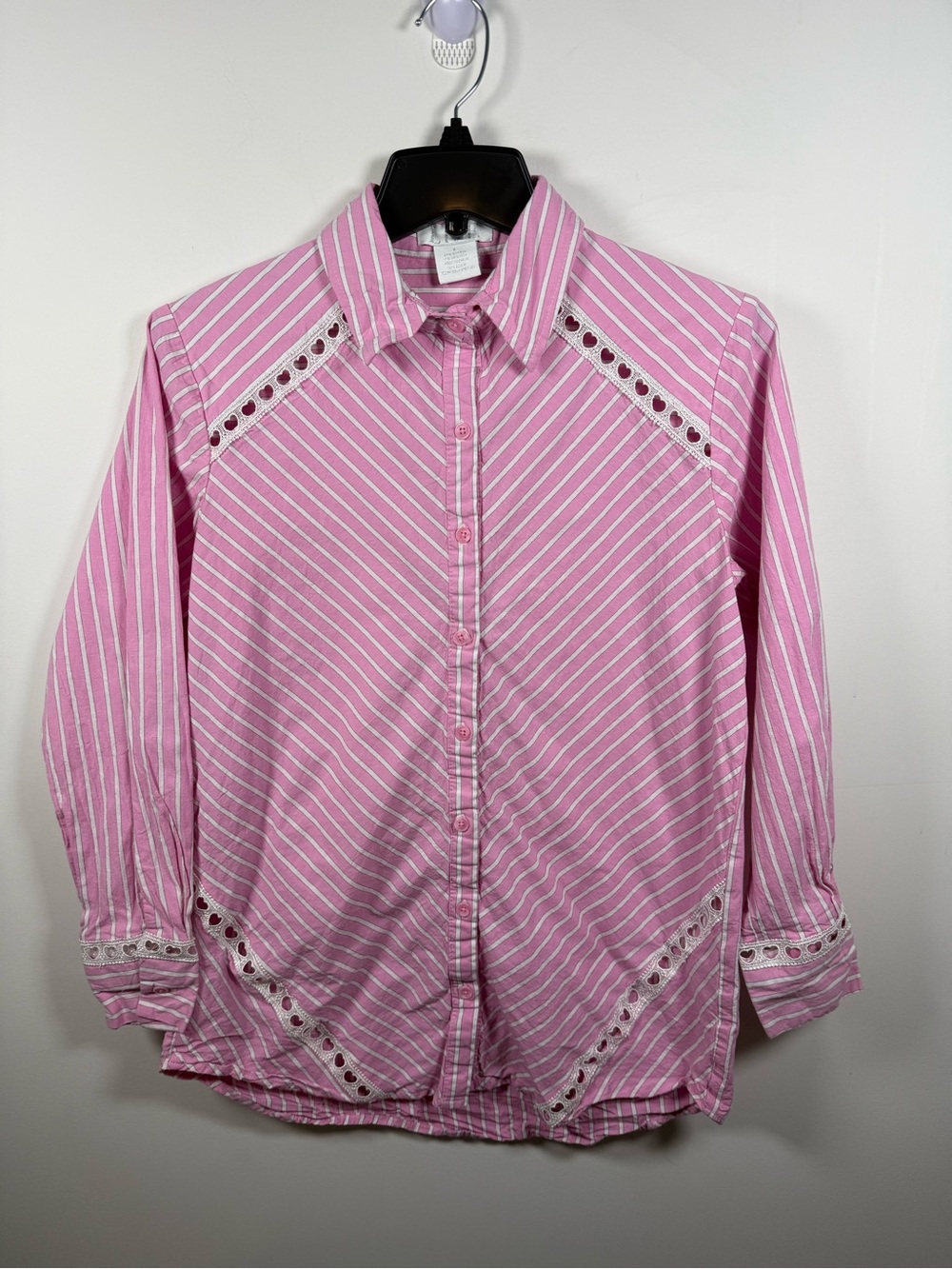LIFE | Vintage 90s Retro Y2K Heart Button Up Shirt Size S